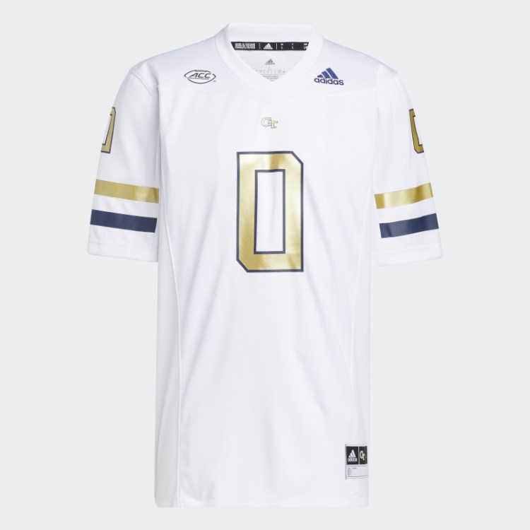 Camisa Branca Clássica Da Georgia Tech Da Adidas