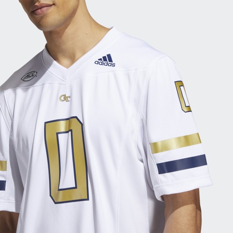 Camisa Branca Clássica Da Georgia Tech Da Adidas
