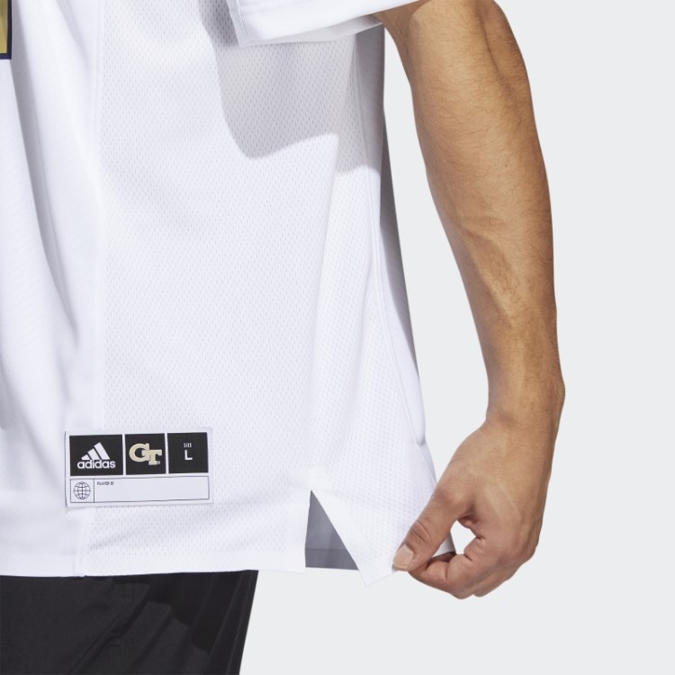 Camisa Branca Clássica Da Georgia Tech Da Adidas