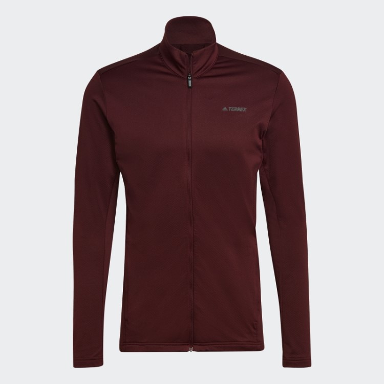 Jaqueta De Lã Adidas Red Terrex Multi Primegreen Com Zíper Completo