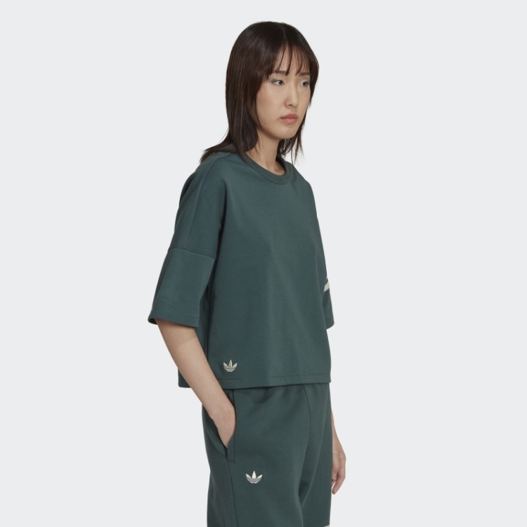 Camiseta Adicolor Neuclassics Verde Mineral Adidas
