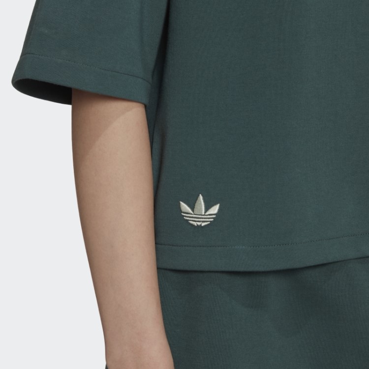 Camiseta Adicolor Neuclassics Verde Mineral Adidas