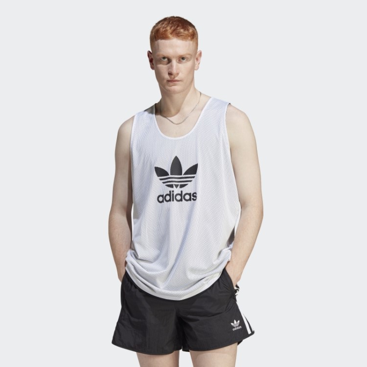 Adidas Adicolor Classics Camisa De Basquete Trefoil Branco
