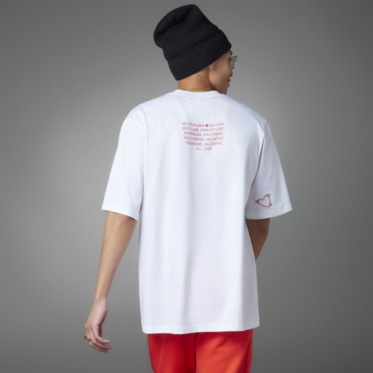 Camiseta Branca Dia Dos Namorados Adidas