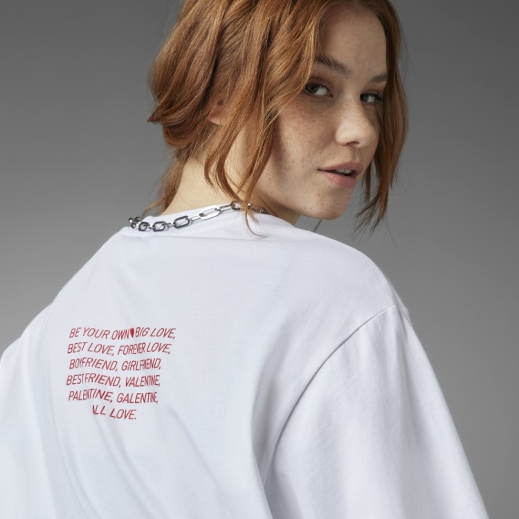 Camiseta Branca Dia Dos Namorados Adidas