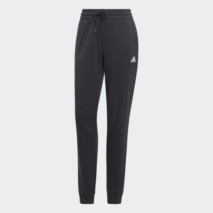 Adidas Essentials Calça Jogger Linear French Terry Com Punho Preto