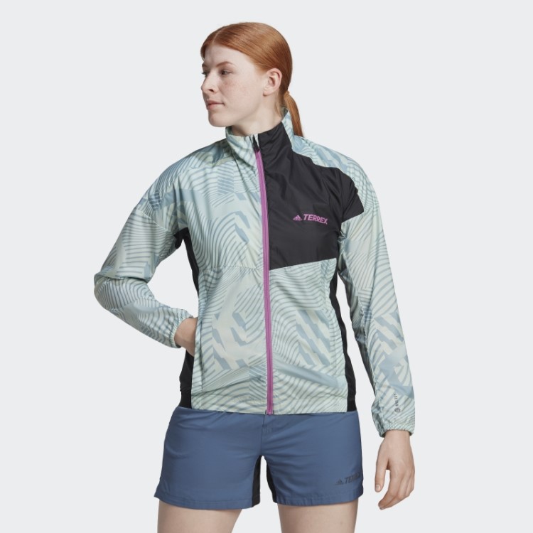 Terrex Trail Running Jaqueta Corta Vento Verde Adidas