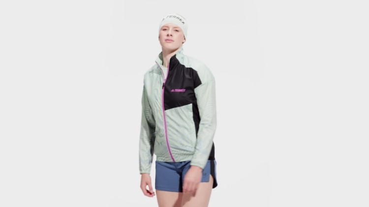 Terrex Trail Running Jaqueta Corta Vento Verde Adidas