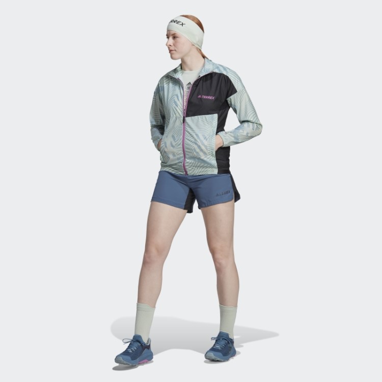 Terrex Trail Running Jaqueta Corta Vento Verde Adidas