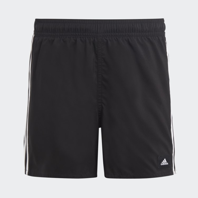Short De Natação Com As Três Listras Preto Adidas