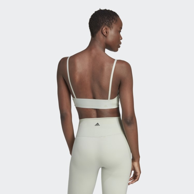 Sutiã Verde Adidas Yoga Studio Light-support