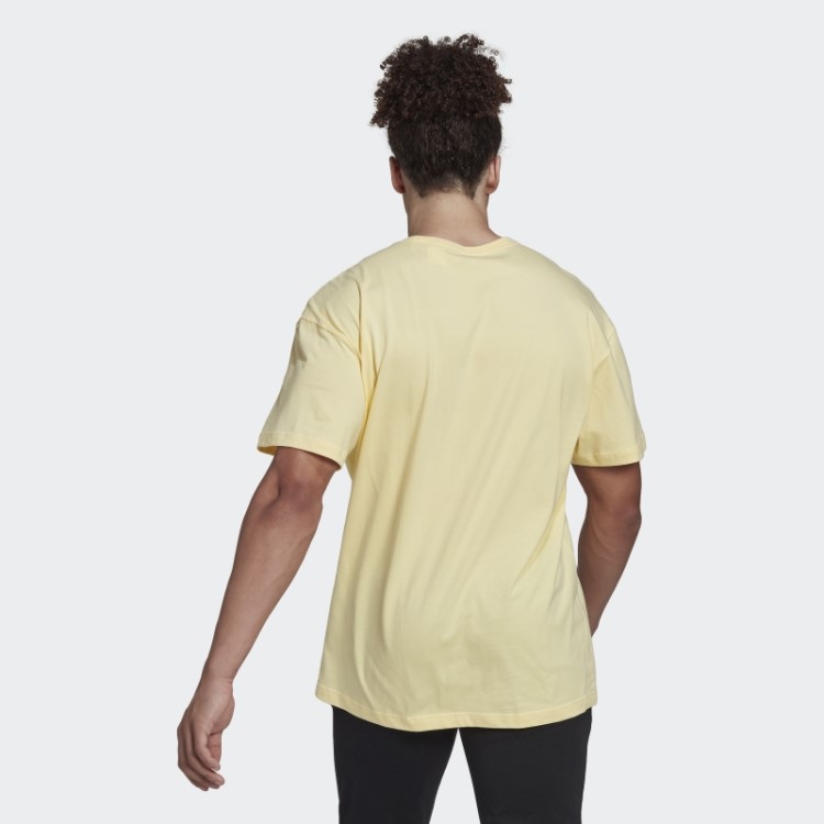 Camiseta Adidas Essentials Feelvivid Gola Ombro Amarela