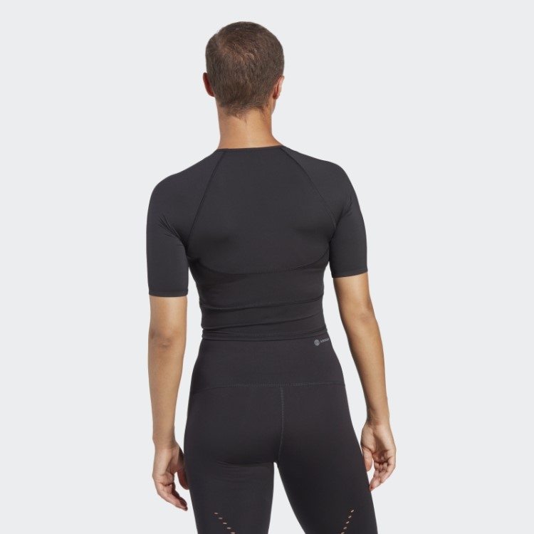 Camiseta De Treino Cropped Hiit Heat.rdy Preta Adidas