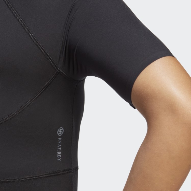 Camiseta De Treino Cropped Hiit Heat.rdy Preta Adidas