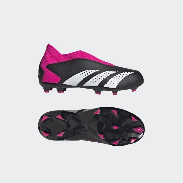 Adidas Predador Precisão.3 Chuteiras De Futebol De Campo Firme Sem Cadarço Preto