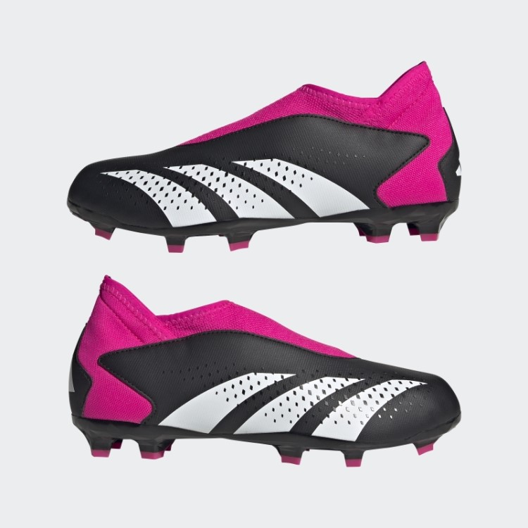 Adidas Predador Precisão.3 Chuteiras De Futebol De Campo Firme Sem Cadarço Preto
