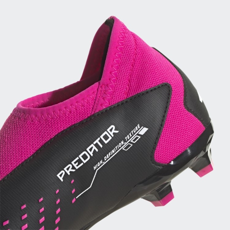 Adidas Predador Precisão.3 Chuteiras De Futebol De Campo Firme Sem Cadarço Preto