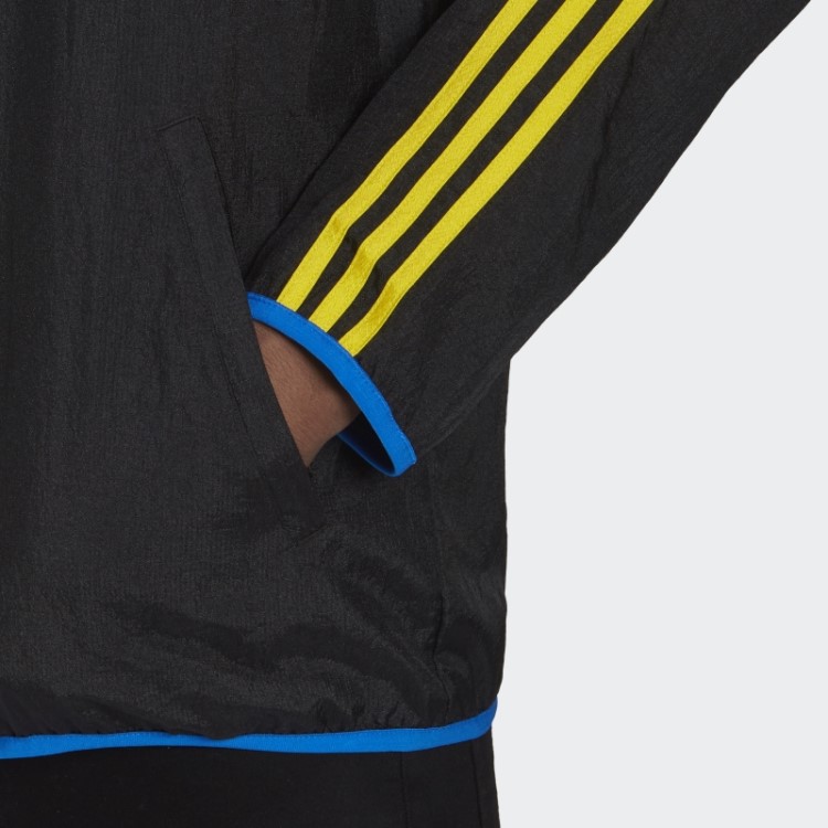 Jaqueta De Tecido Adidas Manchester United Icons Preta