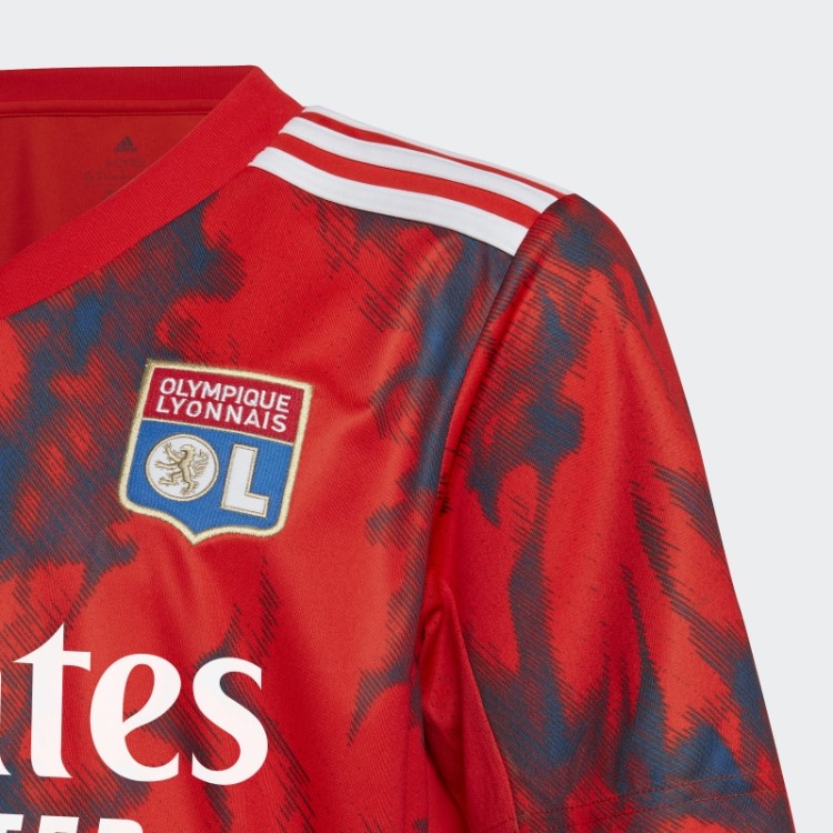 Camisa Vermelha Adidas Olympique Lyonnais 22/23 Fora