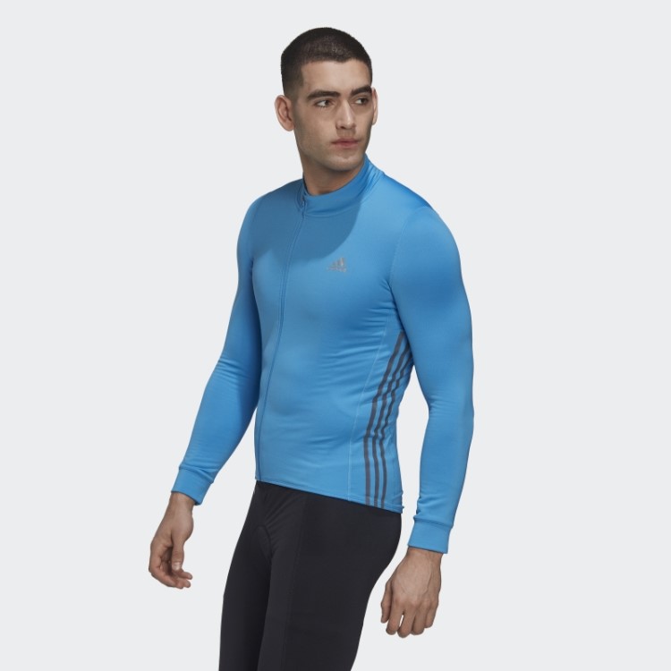 Camisa De Ciclismo Manga Longa The Cold.rdy Azul Adidas