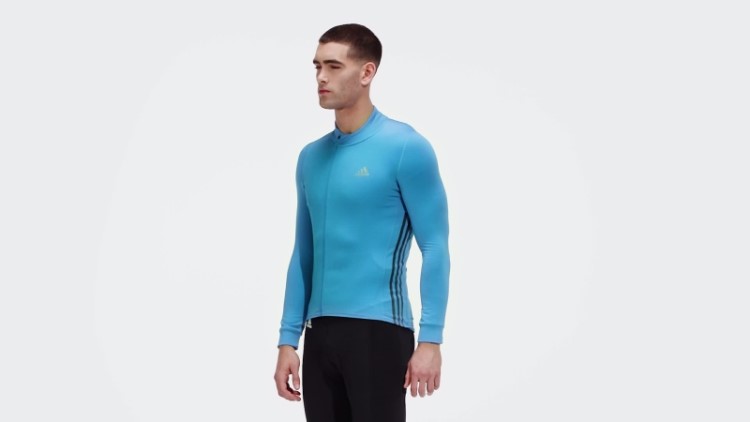 Camisa De Ciclismo Manga Longa The Cold.rdy Azul Adidas