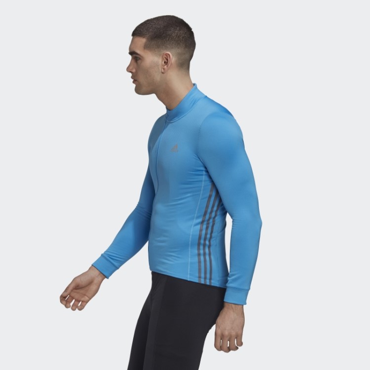 Camisa De Ciclismo Manga Longa The Cold.rdy Azul Adidas