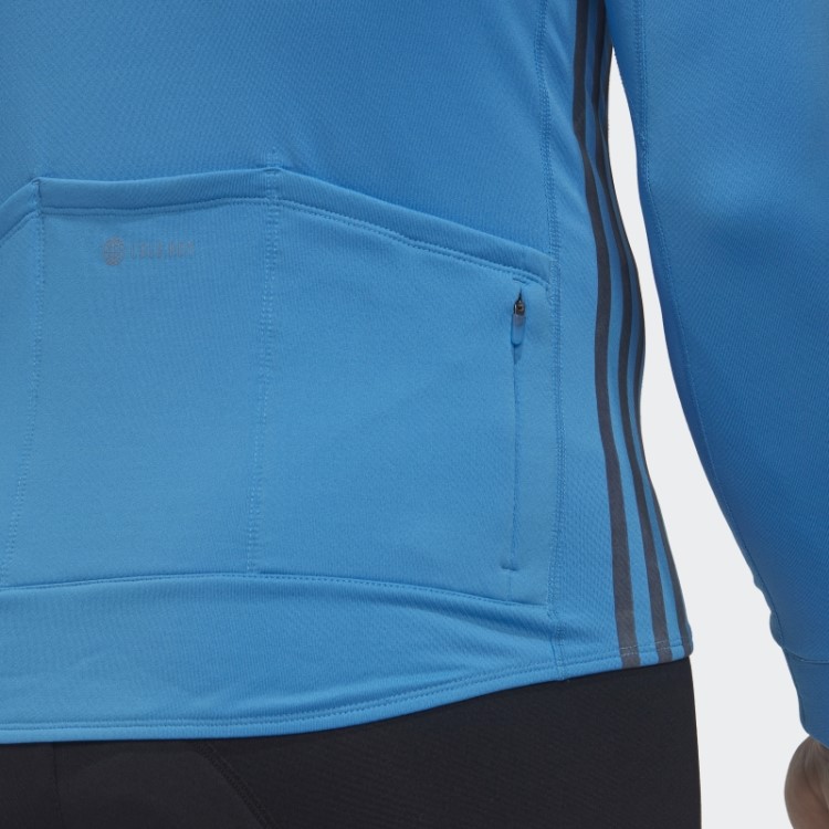 Camisa De Ciclismo Manga Longa The Cold.rdy Azul Adidas