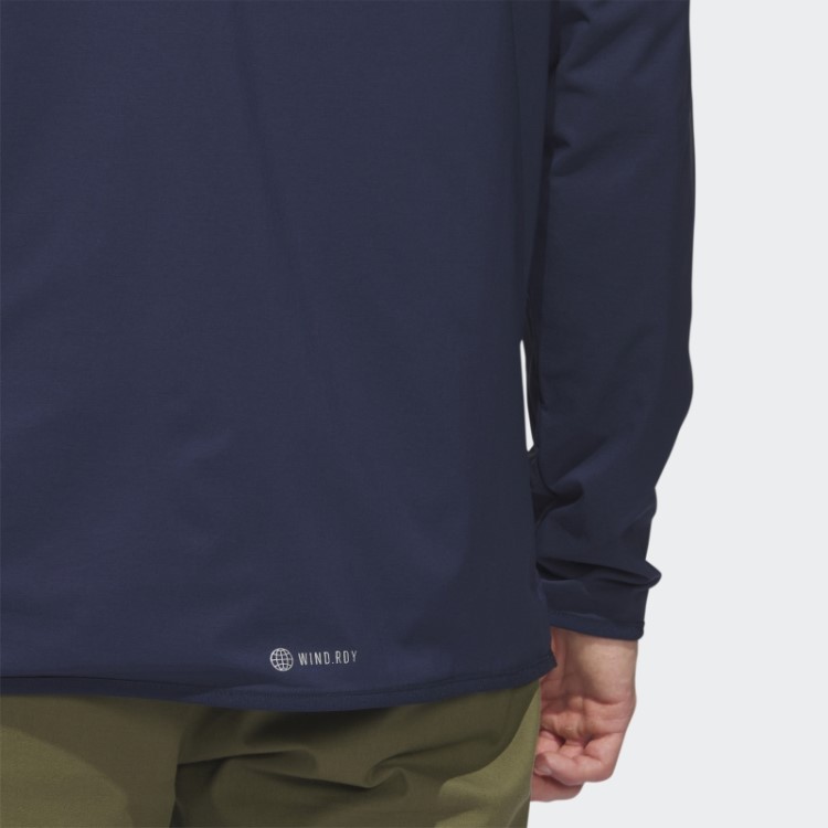 Moletom Com Capuz Leve Wind.rdy Azul Marinho Adidas