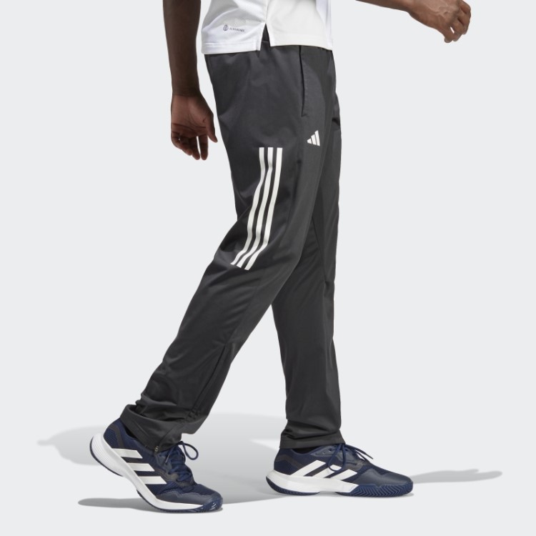 Tênis Jogger De Tricô Preto Adidas Com As Três Listras
