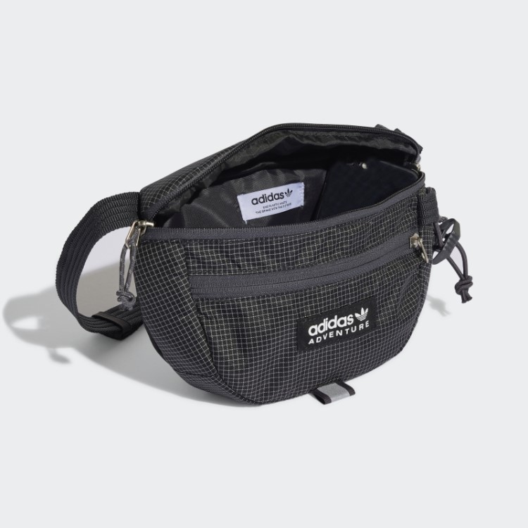 Adidas Bolsa De Cintura Pequena Fashion Preta