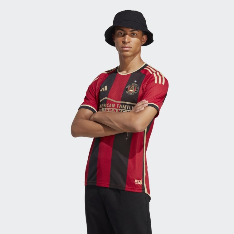 Atlanta United Fc 23/24 Home Autêntico Jersey Preto Adidas