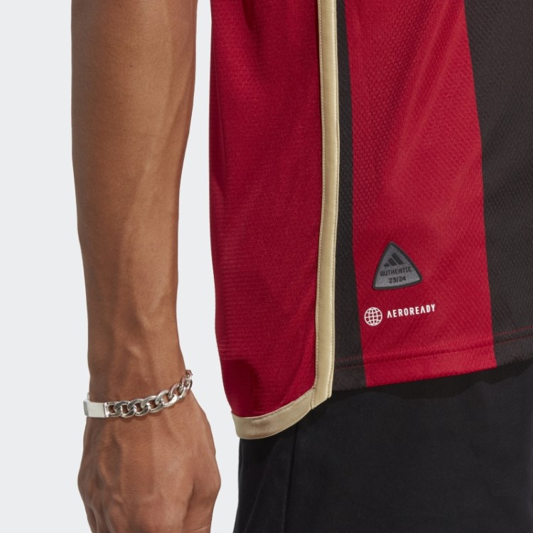 Atlanta United Fc 23/24 Home Autêntico Jersey Preto Adidas