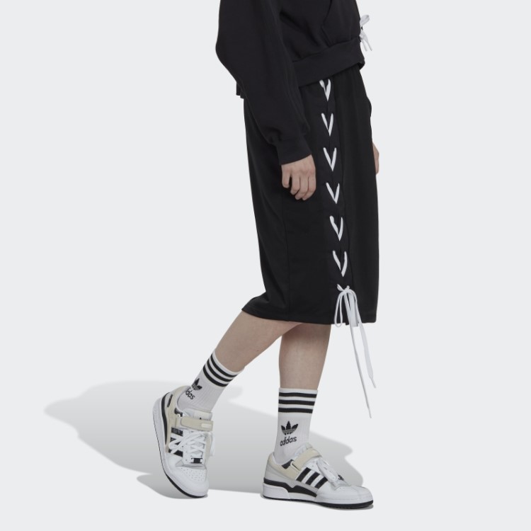 Adidas Saia Preta Sempre Original Com Renda