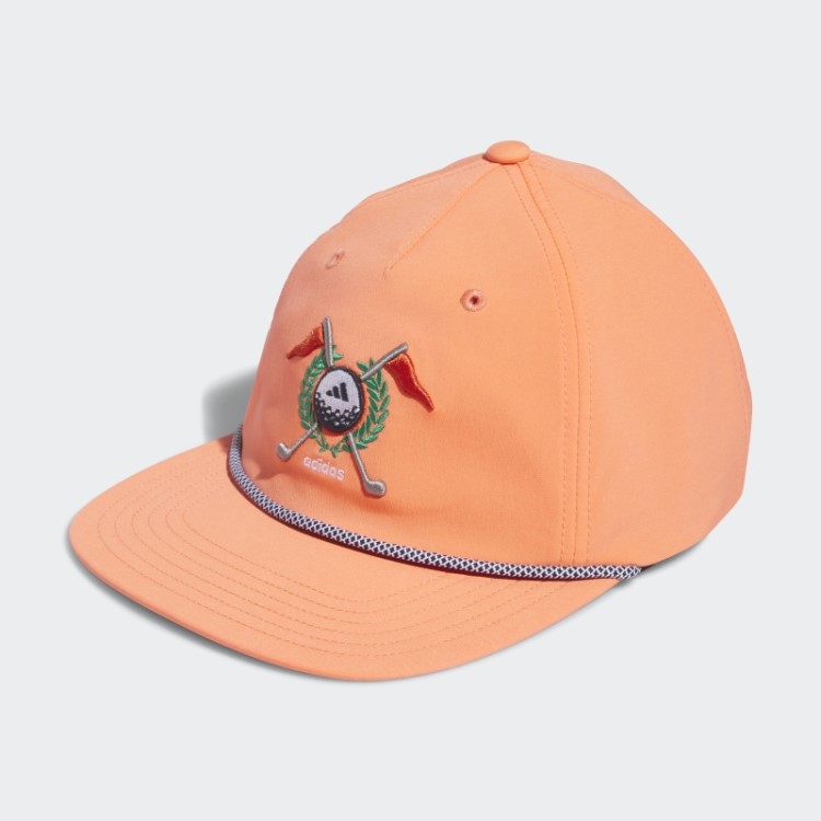 Chapéu Retrô Coral Com Cinco Painéis Adidas