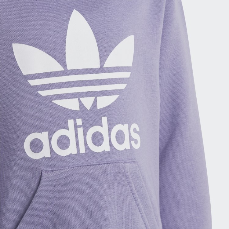 Conjunto De Moletom Adicolor Lilás Adidas