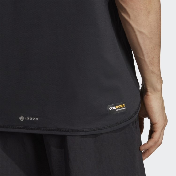 Camiseta De Treino Adidas Black Designed For Training Cordura