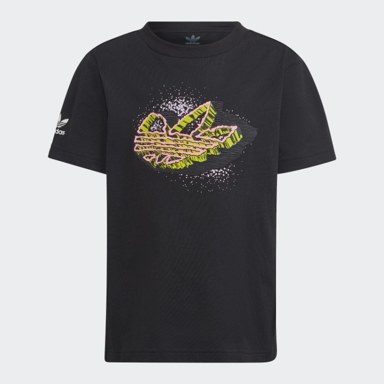 Camiseta Estampada Adidas Preta Estilosa