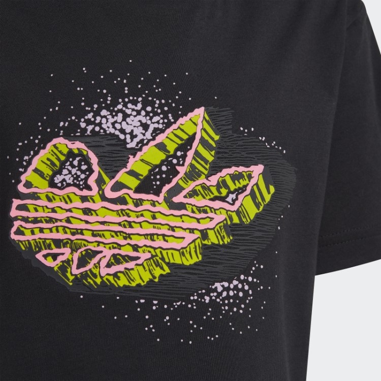Camiseta Estampada Adidas Preta Estilosa