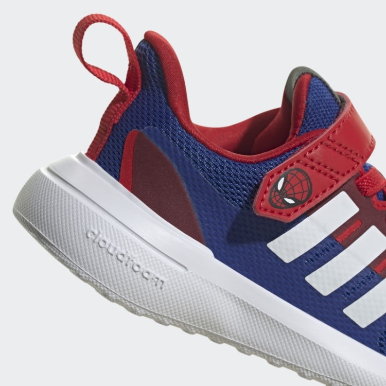 Azul Royal Quente Adidas X Marvel Fortarun 2.0 Homem-aranha Cloudfoam Sapato Elástico De Renda Com Tira Superior