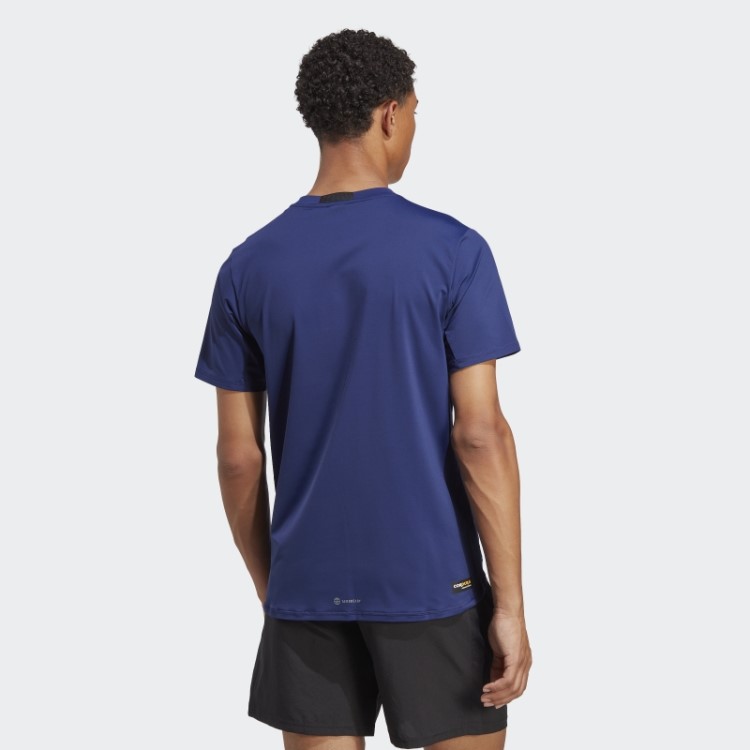 T-shirt De Treino Em Cordura Com Design 4 Azul Escuro Adidas
