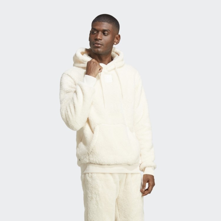 Essentials+ Moletom De Lã Com Capuz Branco Adidas