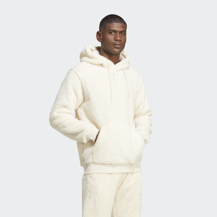 Essentials+ Moletom De Lã Com Capuz Branco Adidas
