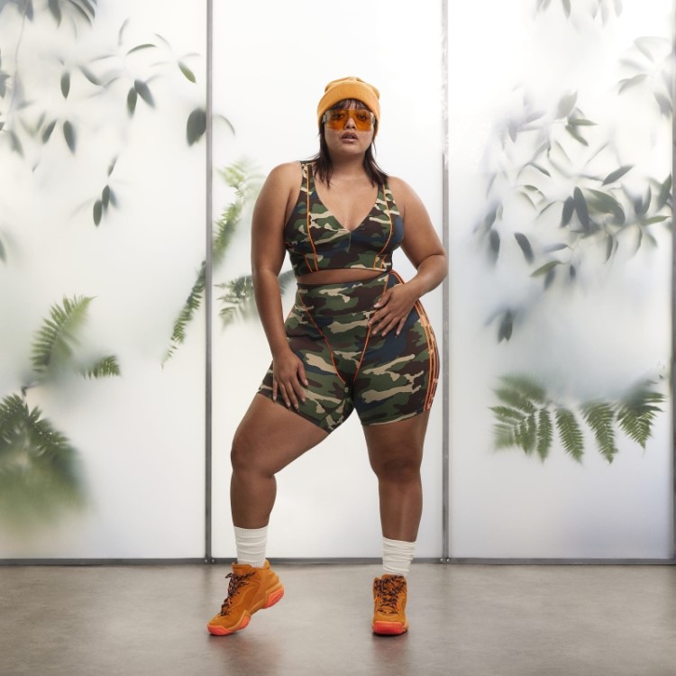 Sutiã Triangular Fashion Aop Camo (tamanho Grande) Adidas