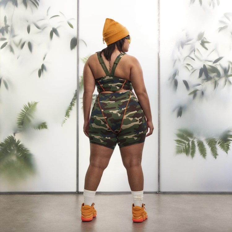 Elegante Sutiã Triangular Camuflado Aop (tamanho Grande) Adidas