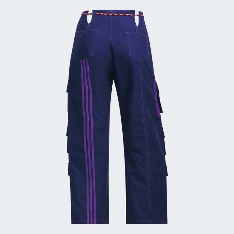 Calça Cargo De Sarja (tamanho Grande) Adidas Indigo