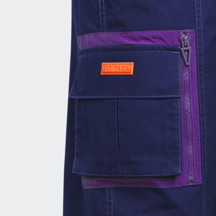 Calça Cargo De Sarja (tamanho Grande) Adidas Indigo