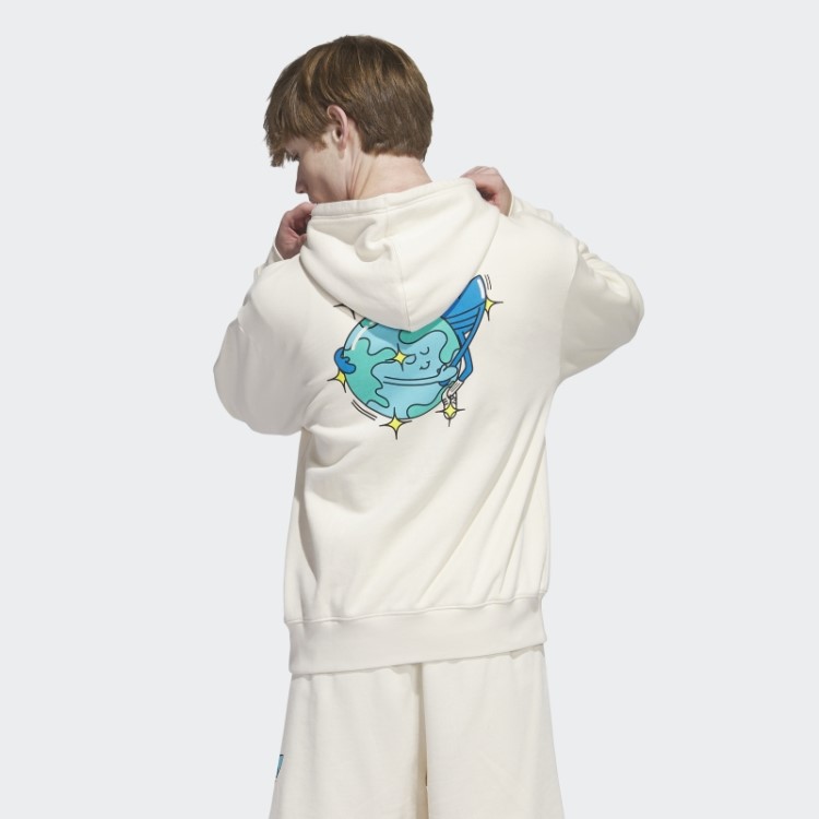 Adidas Moletom Com Capuz Trevo De Terra Não Tingido