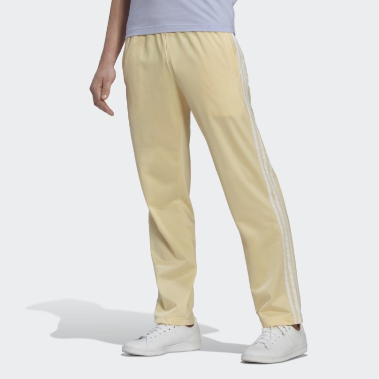 Calça De Treino Amarela Adidas Com Perna Reta