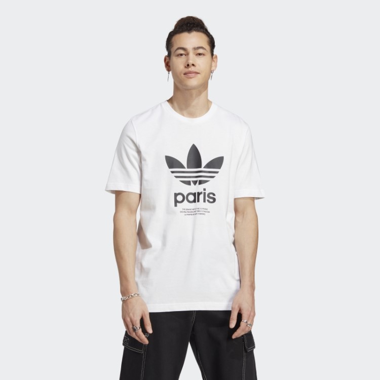 Camiseta Icone Paris City Originals Branca Adidas