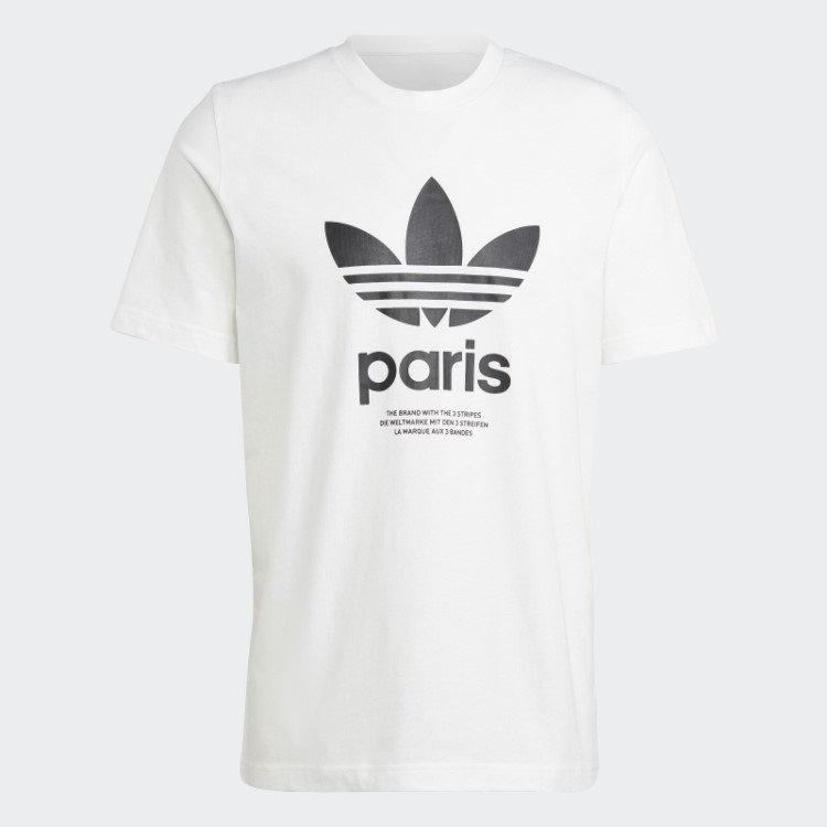 Camiseta Icone Paris City Originals Branca Adidas